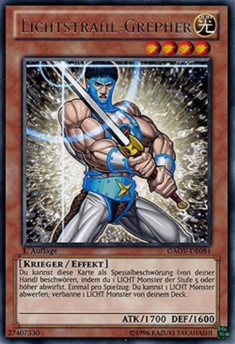We post news, leaks, decks, tier lists, tournaments, guides, reviews and event reports! Lichtstrahl-Grepher - Yu-Gi-Oh!-Wiki - Yu-Gi-Oh! Gx, Yu-Gi ...