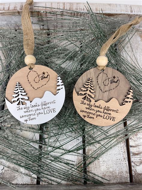 Personalized Memorial Ornament Remembrance Ornament Sympathy Etsy