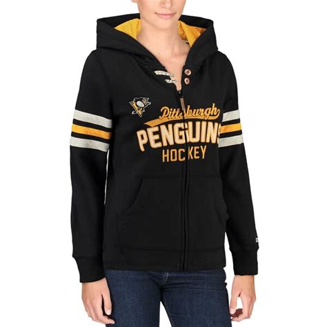 Shop new pittsburgh penguins apparel and gear at fanatics international. Women's Pittsburgh Penguins CCM Black Full Zip Hoodie ...