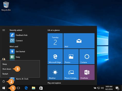 Shut Down Windows 10 Customguide