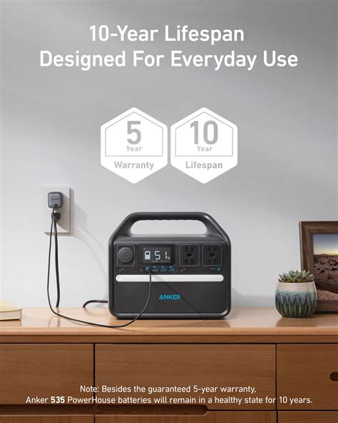 Hands Store Anker 535 Portable Power Station Powerhouse 500w512wh Black