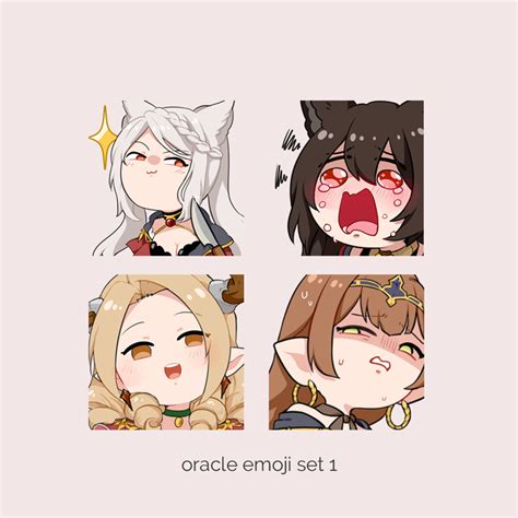 Emotes Oracles Emote Set 1 Granblue Fantasy Shaas Ko Fi Shop