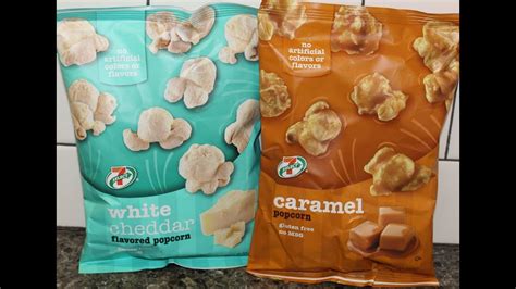 7 Eleven 7 Select White Cheddar Popcorn And Caramel Popcorn Review