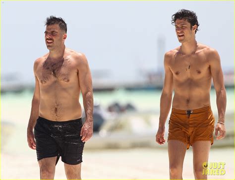 Zachary Quinto Miles Mcmillan Go Shirtless During Mexican Beach Vacay Photo
