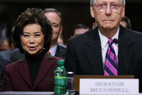 Senate majority leader mitch mcconnell and his wife, transportation secretary elaine chao, were confronted by protesters as they left a dinner at georgetown university on tuesday night. Mitch McConnell refuses to say if it's racist to say his ...