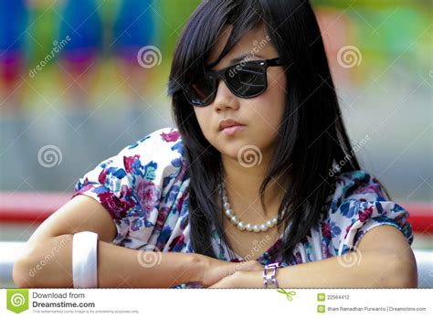 Cool Girl With Dark Glasses Stock Photo Image Of Glasses Baby 22564412