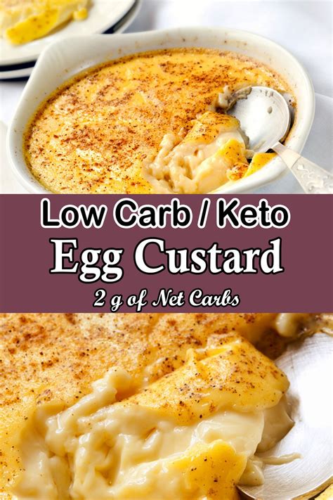 Keto Egg Custard Easy Low Carb Baked Egg Custard