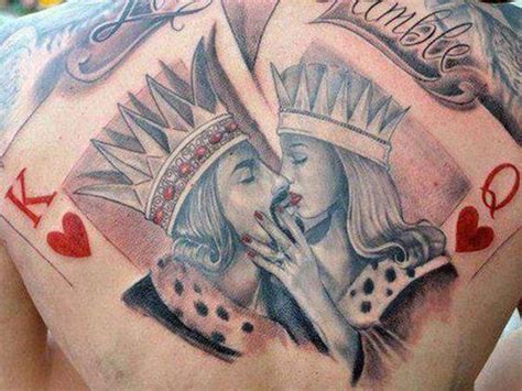 stylish king and queen tattoos for the most beautiful couples today