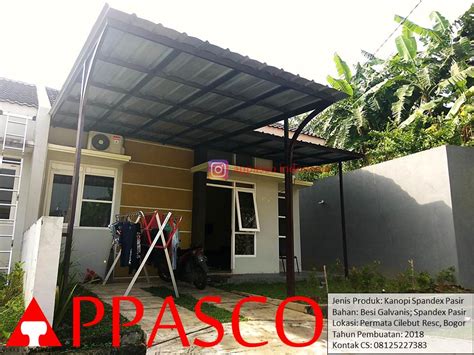 Harga pipa besi pun juga berbeda kalau beda ukuran. Kanopi Spandek Pasir Besi Galvanis di Cilebut Residence ...