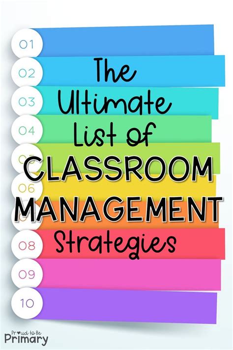 the ultimate list of classroom management practices