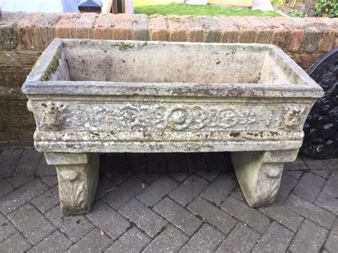 Great savings & free delivery / collection on many items. Vintage stone/concrete garden trough/planter in Brentwood ...