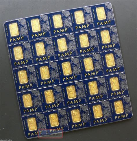 1 Gram Gold Bar Multigram Fortuna Pamp Suisse 9999 Pure