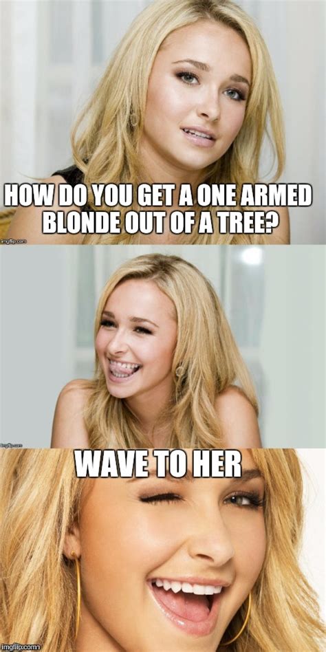 1 Arm Blonde Joke Imgflip