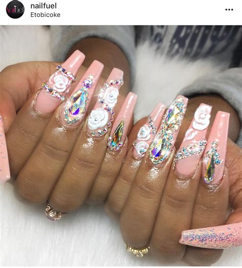 Like What You See Follow Me For More Uhairofficial Rhinestone Nails Bling Nails Nails