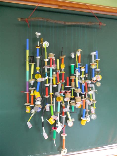 Recycled Bits And Pieces Threading Activity For Preschoolers Recycle