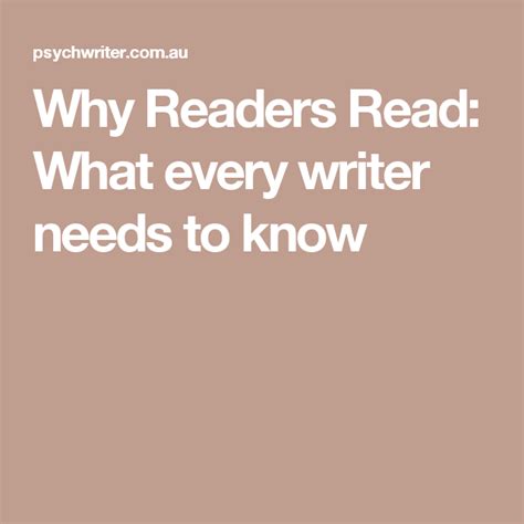 Why Readers Read What Every Writer Needs To Know Fiction Writing