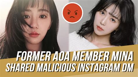 El 6 de agosto, horas después de causar alarma con un post revelando un nuevo atentado contra su vida, mina volvió a publicar en instagram otra extensa publicación; Former AOA Member Mina Revealed Malicious Instagram DMs ...