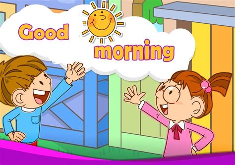 Fresh Good Morning Sticker For Kids Good Morning Images Morning