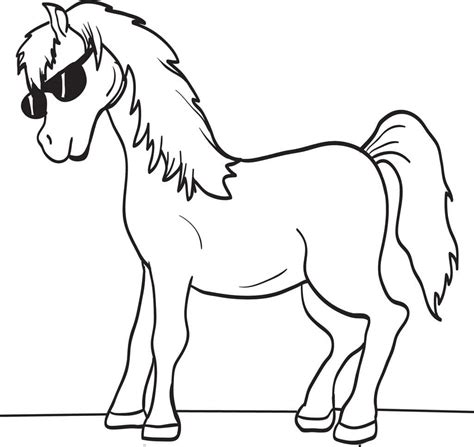 Cool Horse Coloring Page Download Print Or Color Online For Free