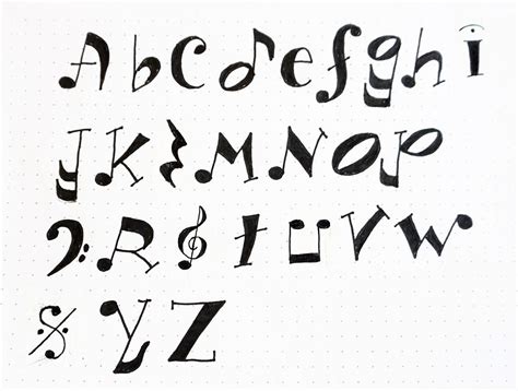 Musical Academy Fontttfall Letters Of The Alphabet Etsy Artofit