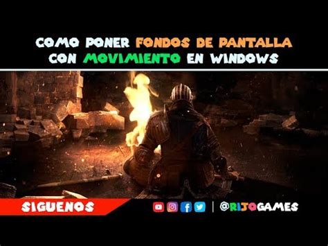 Como poner fondos de pantalla con movimiento en windows ...