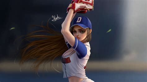Baseball Girl Hd Artist 4k Wallpapers Images Backgrounds Photos