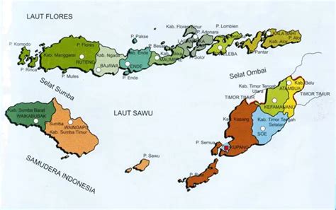 Daftar Nama Kabupaten Dan Kota Di Nusa Tenggara Timur Daerah Kita