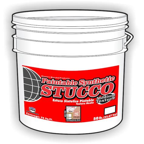 Paintable Synthetic Stucco 50 Lb Premixed Finish Coat Stucco Mix In The Stucco Mix Department At