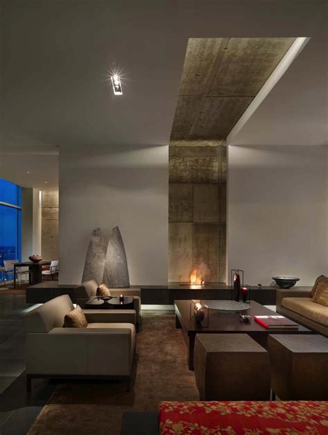 A Luxury Minimalist Penthouse Set In A Prominent High Rise Was