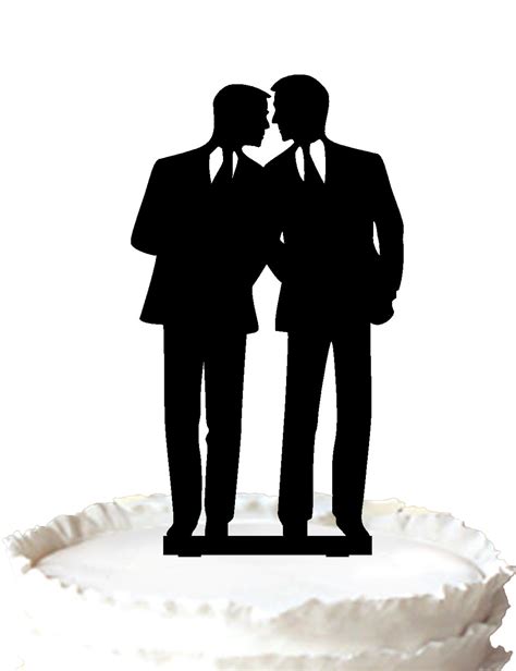 2019 Wedding Cake Topper Gay Weddingtwo Grooms Cake Topper For Wedding