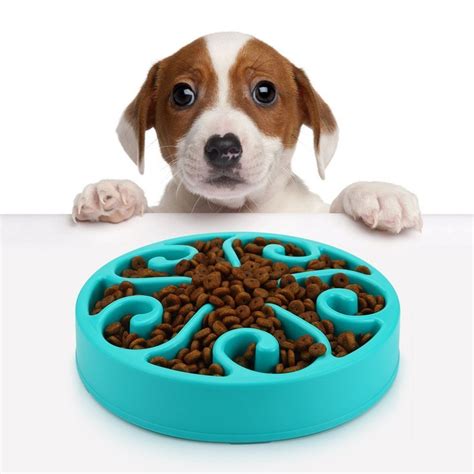 Pet dog cat bowl stainless steel puppy feeding food water dish antislip s/m/l. Slow Feeder Dog Bowl Dog Puzzle Bowl Maze Eco-friendly ...