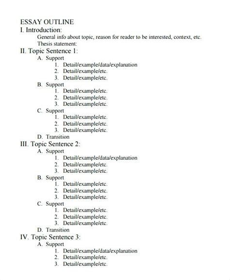 Apa Outline Template For Word