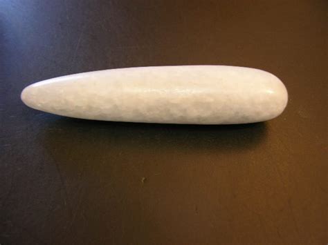 blue calcite tapered polished massage wand 4 5 inch etsy