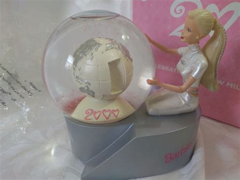 Avon Barbie 2000 Celebrating The New Millennium Snow Globe Ebay