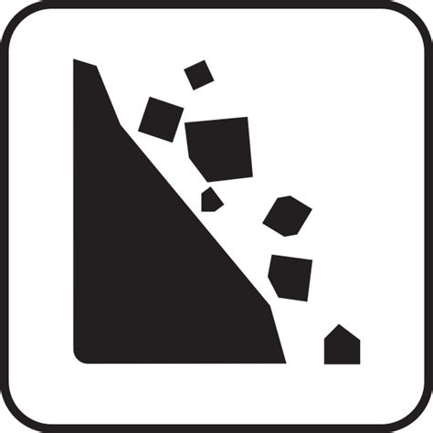 Falling Rocks White Clip Art At Vector Clip Art Online