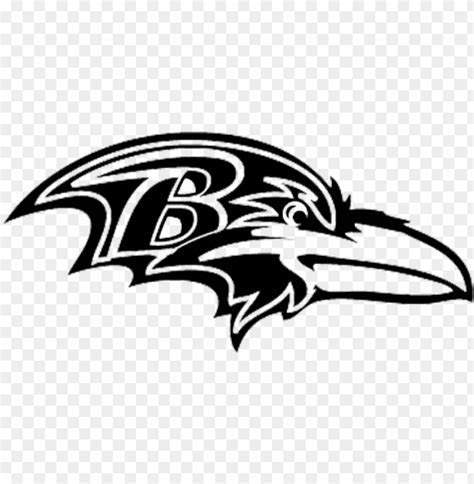 Free Download Hd Png Baltimore Ravens Black And White Png Transparent