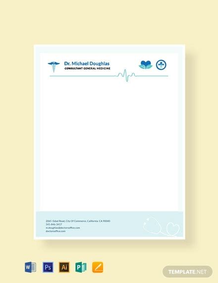 Download exceptional doctor letterhead templates and doctor letterhead designs include customizable layouts, professional artwork and logo designs. FREE Doctor Letterhead Format Template - Word (DOC) | PSD | Apple (MAC) Pages | Publisher ...