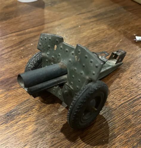 Vintage German Made Us Zone Spring Loaded Cannon Tin Toy 8500 Picclick