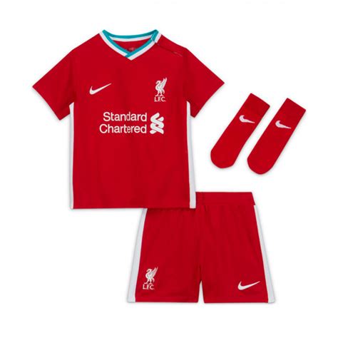 Anfield road, liverpool fc, stadium, soccer, sport, crowd, team sport. Kit Nike Infant Liverpool FC 2020-2021 Home Gym red-White - Football store Fútbol Emotion