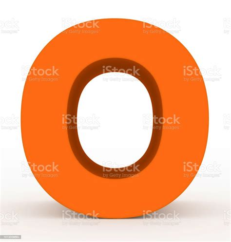 Letter O 3d Orange Isolated On White Stock Photo Download Image Now