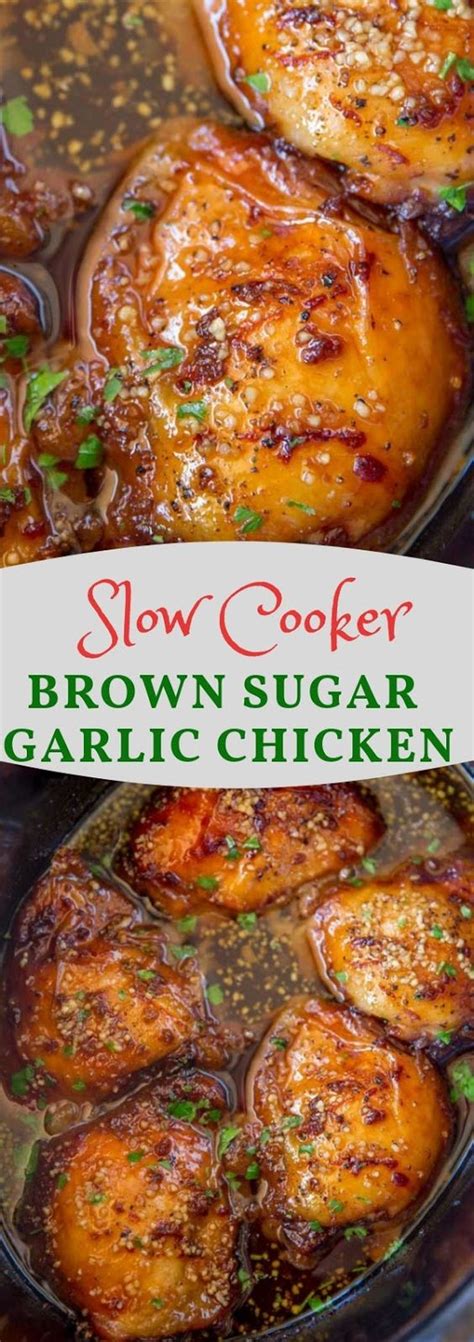 Slow Cooker Brown Sugar Garlic Chicken By Slow Cooker