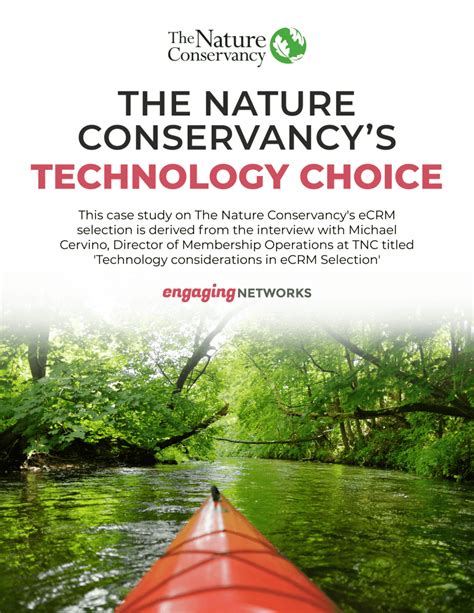 The Nature Conservancys Technology Choice Engaging Networks