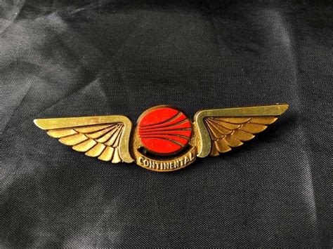 Continental Airlines 1980s Jr Pilot Wings