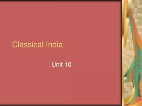 Ppt Classical India Powerpoint Presentation Free Download Id 9496423