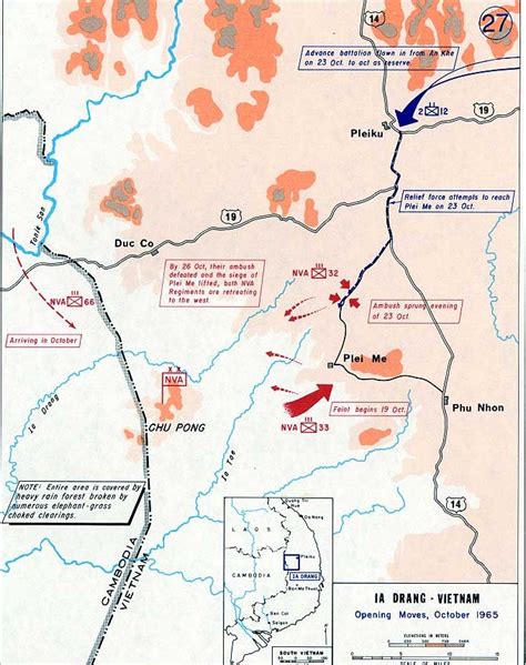 Military Map Of La Drang