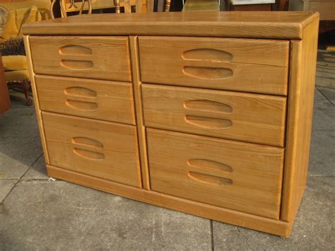 Uhuru Furniture And Collectibles Sold 6 Drawer Oak Dresser 60