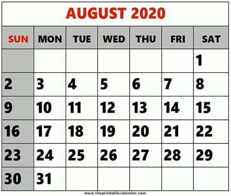 Maybe you would like to learn more about one of these? August 9 2020 Calendar | Month Calendar Printable
