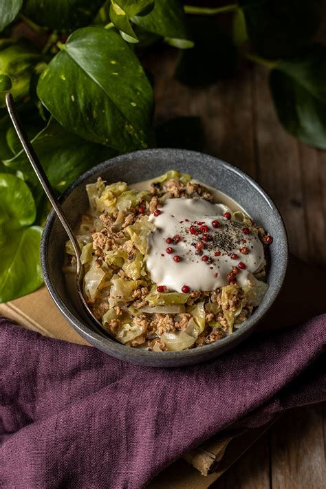 Spitzkohl Hack Pfanne vegan