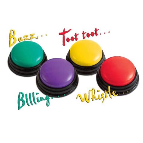 With a software included, these jumbo push buttons retain all the visual flair of our more sophisticated pads and buzzers, creating an engrossing, satisfying experience for. Trainers Warehouse Super Sound Answer Buzzers - Set of 4 ...