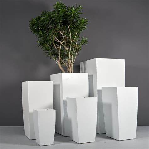 Toulan Modern Tall Tapered Square Planter Jay Scotts Collection